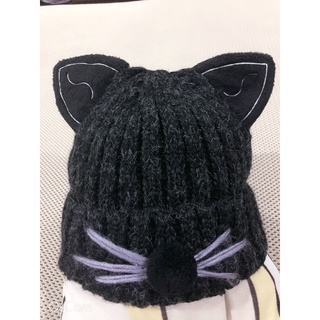 貓咪造型 貓咪耳朵 加厚加絨 彈性毛線帽 保暖帽 毛帽