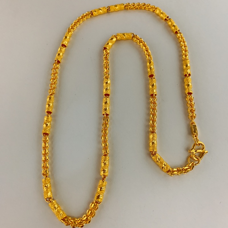 景福珠寶銀樓✨純金✨黃金項鍊 桂花鍊 鑽紗 管子 造型 兩尺 項鍊