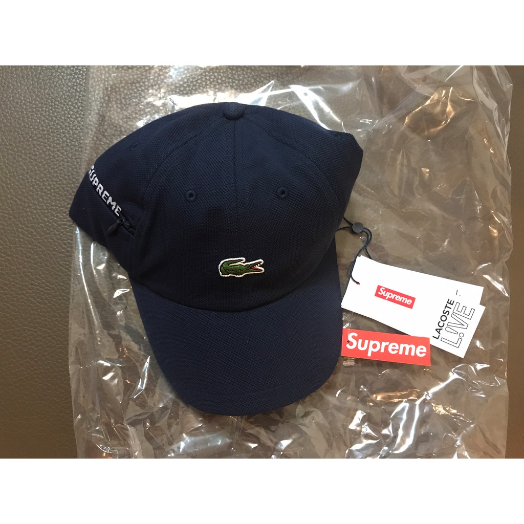 supreme lacoste pique 6 panel