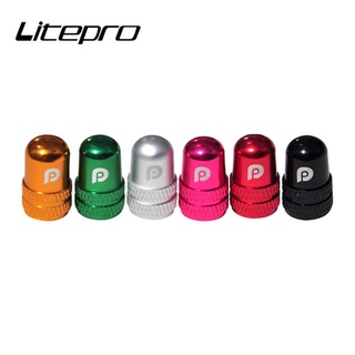 Litepro 1 件鋁合金 Schrader 閥蓋 MTB 山地自行車 Presta 閥蓋適用於公路自行車