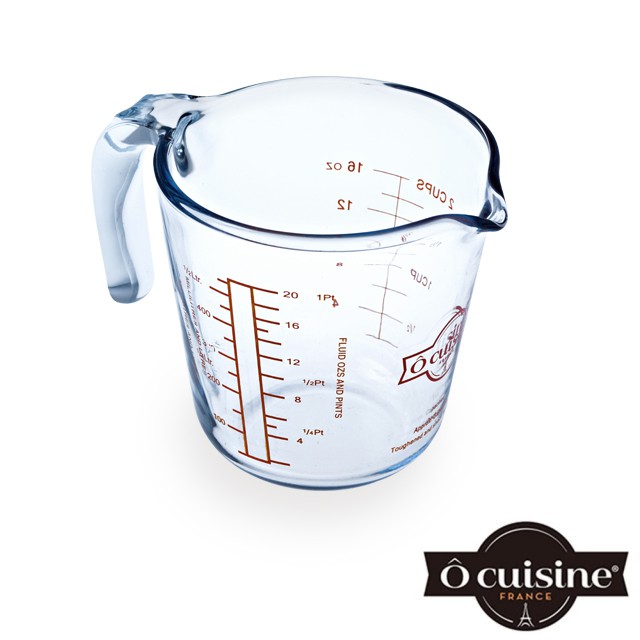【O cuisine】耐熱玻璃調理量杯-0.5L