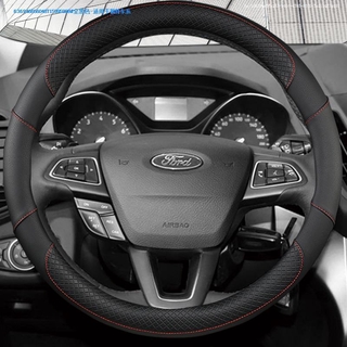 福特Ford Focus Kuga FIesta ECoSport MUstan mk2 mk3皮革通用型方向盤套