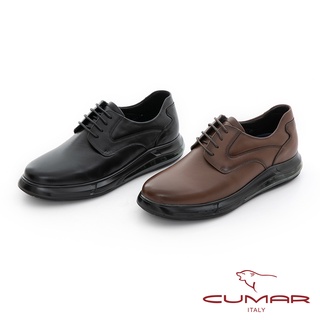 【CUMAR】商務通勤 舒適百搭休閒皮鞋