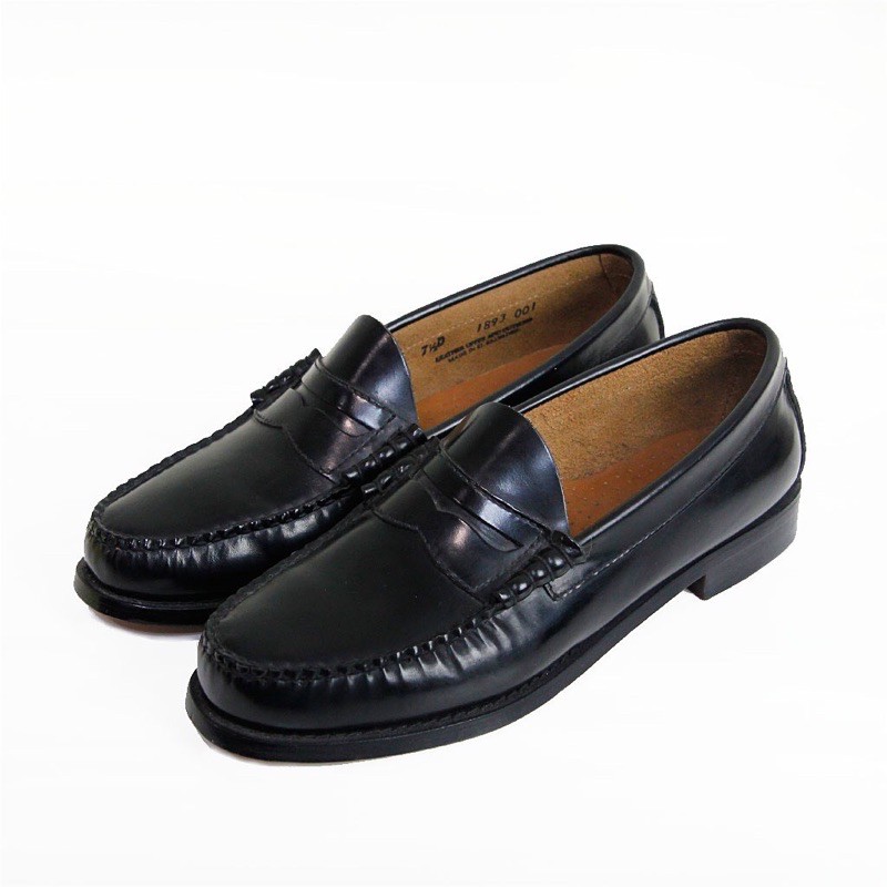 G.H.Bass co weejuns bradford penny loafer 美國 黑色兩面皮革 低筒樂福鞋