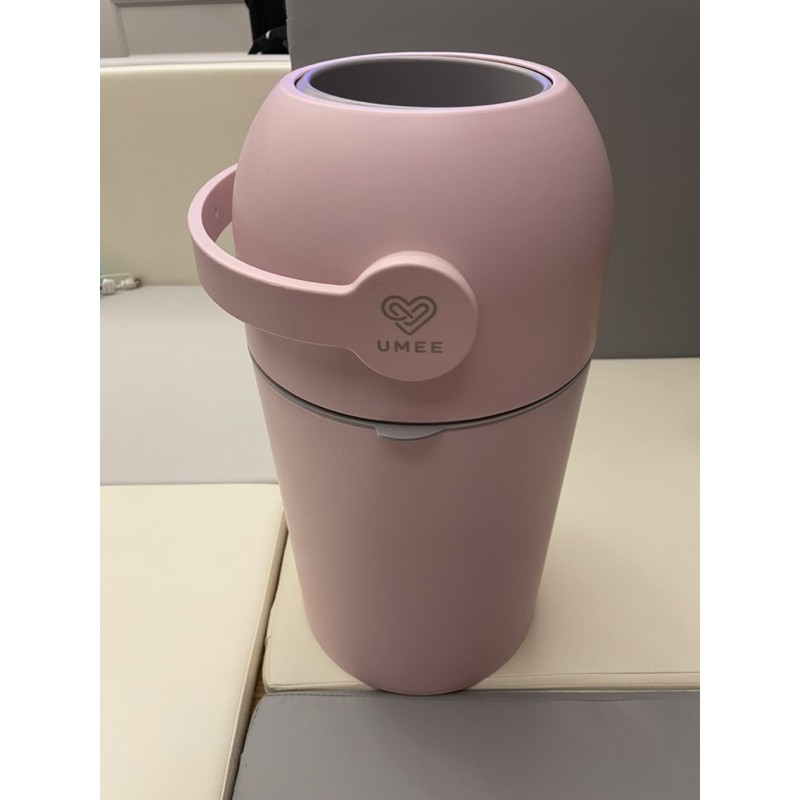 UMEE尿布除臭垃圾桶/收納桶/尿布桶/一手/粉色/丁香紫