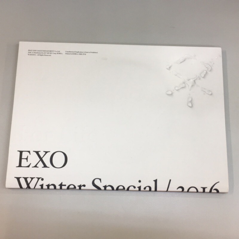 【專輯】 Exo 2016 冬季專輯 Winter Special 2016│二手