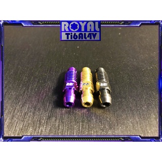 【瘋螺絲】ROYAL鈦合金氣嘴★卡鉗氣嘴 M8 P:1.0 卡鉗洩氣/卡鉗氣嘴 64正鈦氣嘴★CNC鍛造內梅花★四色可選