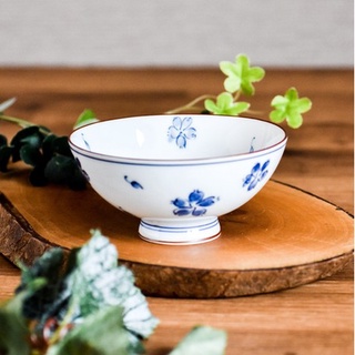 現貨 日本製 美濃燒藍色櫻花餐碗｜陶瓷碗 日式餐碗 飯碗 湯碗 器皿 餐具 碗盤 廚房用具 美濃燒 碗 富士通販