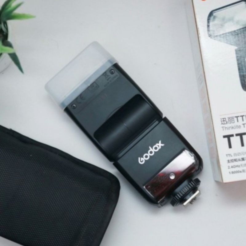 閃光燈相機 Godox TT350 TT350F TT350-f 適用於 Fujifilm 第二次使用薄荷像新的一樣 盒
