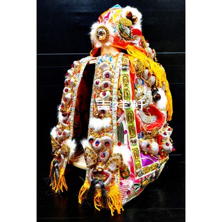 吉祥軒佛具 橘色 龍袍【滿千免運】手工三角麟 橘龍袍 橘袍 超高級霸氣 天上聖母 廣澤尊王 王爺 媽祖 母娘 神明衣