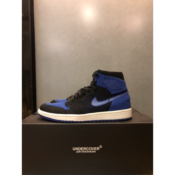 Air Jordan 1 Retro Flyknit 編織 黑藍 US9