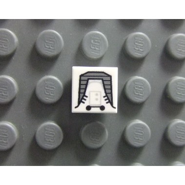 【積木2010-道具】Lego樂高-全新-白色儀表板/星戰噴射風暴兵背包儀表板 1X1Tile (印刷磚片)
