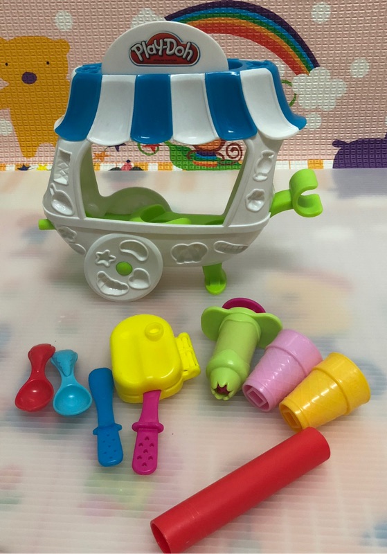 二手玩具。。Play-Doh 培樂多聖代冰淇淋車