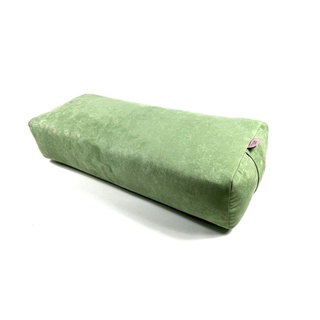 瑜珈抱枕/硬式瑜珈枕/艾揚格瑜伽枕/果綠色麂皮布