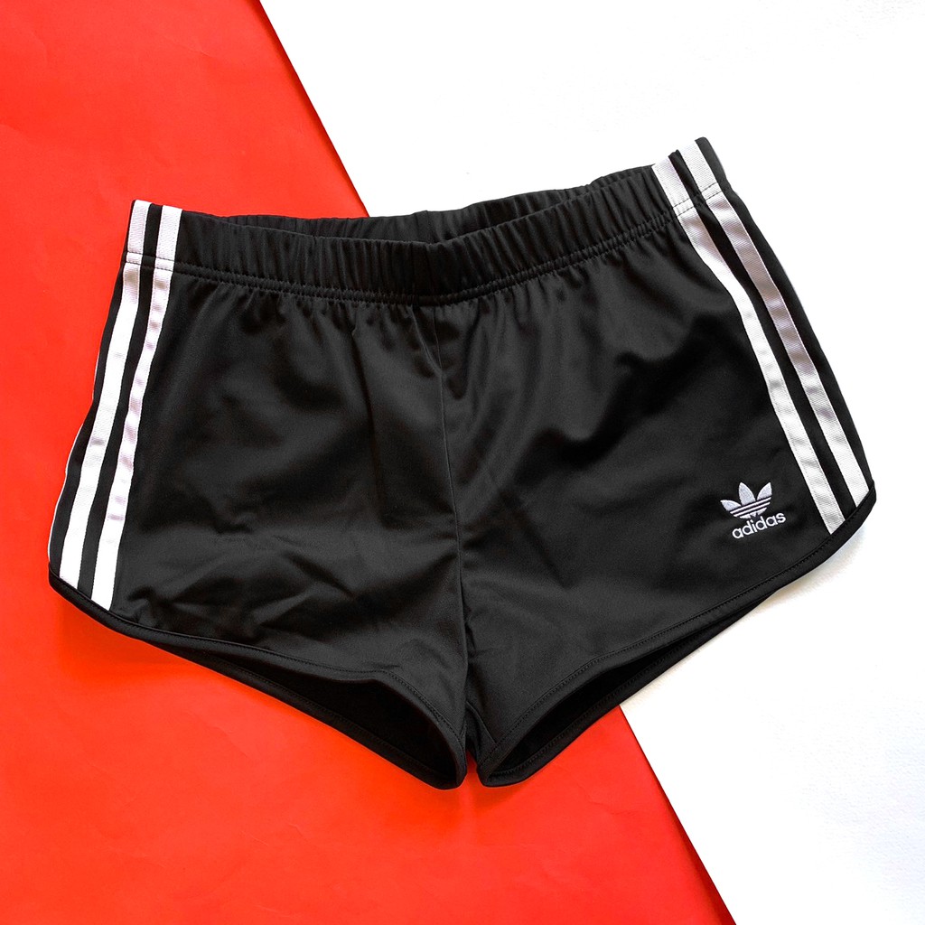 ADIDAS ORIGINALS 3 STRIPES SHORT 黑白 運動 熱褲 短褲 女款 DV2555