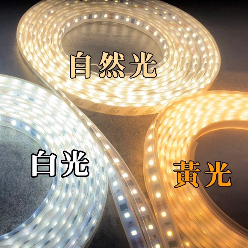 【台灣製造】直接電壓燈條 免變壓器LED 2835 110V-220V高壓燈條 三種色溫可以選擇/櫥櫃裝潢照明