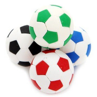 【CHL】日本IWAKO 岩澤趣味橡皮擦 足球造型橡皮擦 足球擦布 環保造型橡皮擦 單顆 顏色隨機