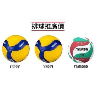 [排球] !火速寄出! MIKASA排球、molten排球，V200W、V300W、V5M5000，5號排球