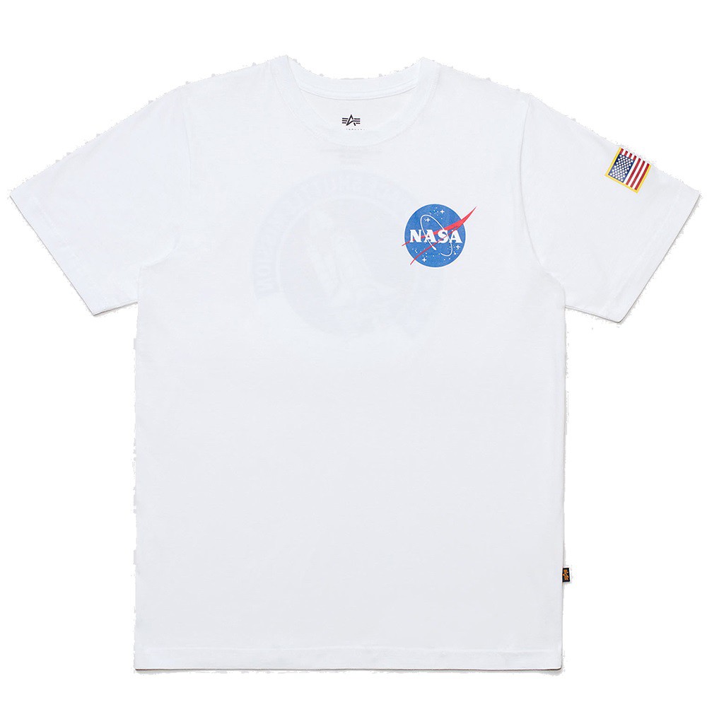 ALPHA 男女 SPACE SHUTTLE TEE 短T 白【A-KAY0】【UTS49000G1WH】