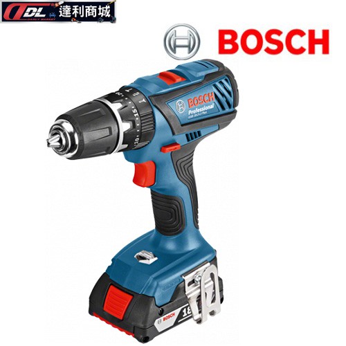 [達利商城] 德國 BOSCH GSB 18-2-LI 鋰電式 震動電鑽 起子機 GSB 18-2-LI Plus 雙電