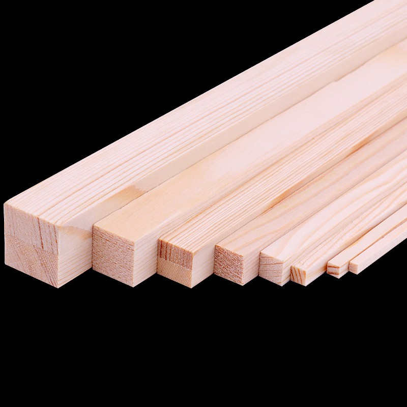 松木條松木方手工DIY建筑模型材料樟子松小木條方形木條20-25厘米