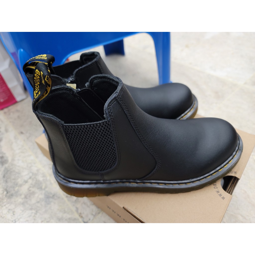 轉售 Dr. martens 馬丁大夫 2976 雀兒喜 真皮拉鍊短靴 黑色 UK4