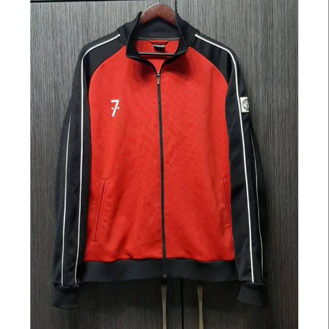 （客訂勿下標）（泰國製）正品NIKE耐吉曼聯貝克漢7號 男立領足球運動外套XL