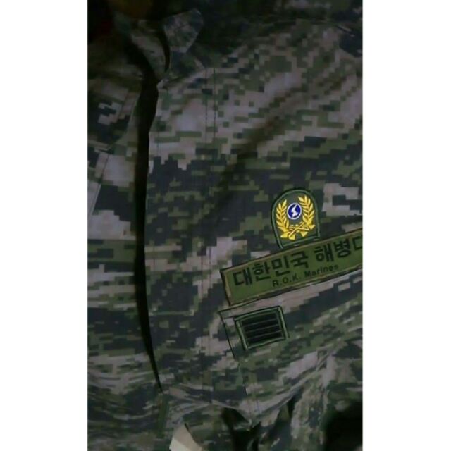南韓海軍陸戰隊數位虎斑迷彩服