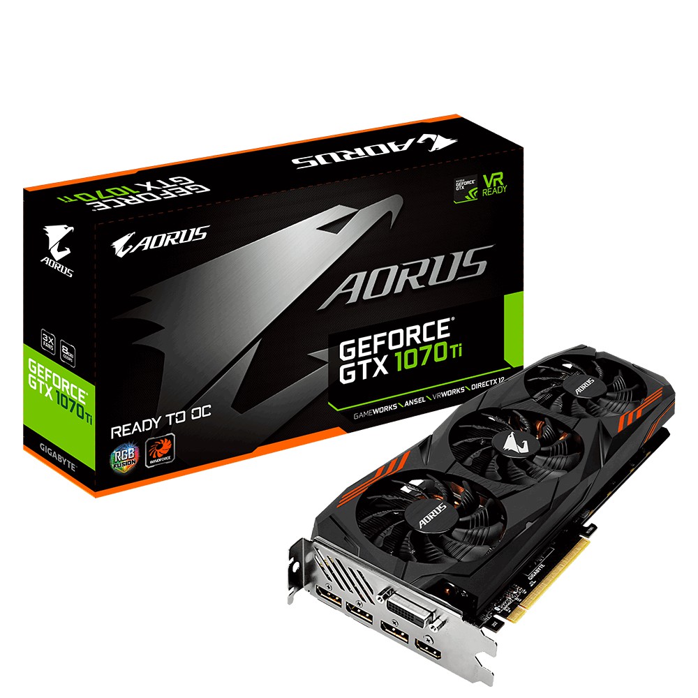 AORUS GeForce GTX 1070Ti 8G 二手甩賣