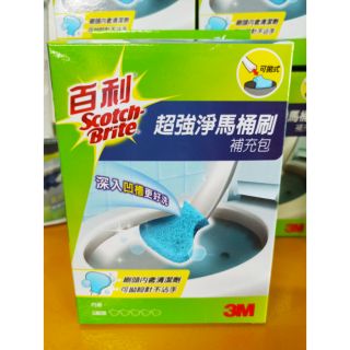 899488 3M百利拋棄式馬桶刷補充包5入**
