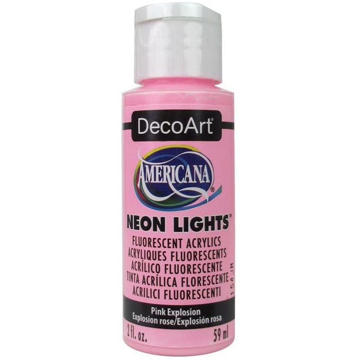 DecoArt 粉紅爆炸色 Pink Explosion 59 ml Americana 夜光霓虹壓克力顏料 DA340