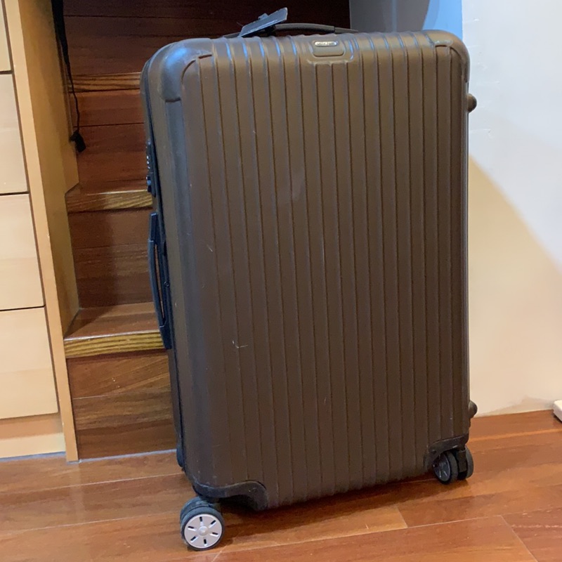 二手 購於巴黎 RIMOWA 30吋 行李箱Rimowa salsa 30 multiwheel 巧克力色 贈行李套&amp;秤