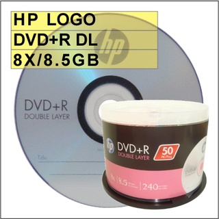 [台灣中環製造]50片裝HP LOGO DVD+R DL 8X/8.5GB空白燒錄片超燒至8.7GB XBOX專用超燒片