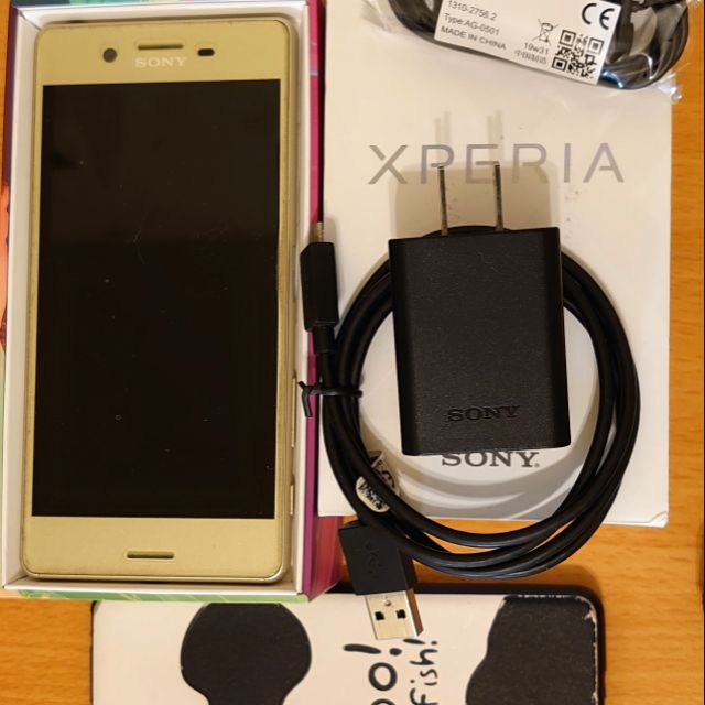 Sony xperia x 單卡（F5121）金色  5吋 3G / 32G 二手良品 完整盒裝 自售