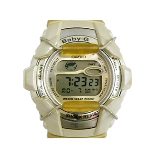 [專業模型] 電子錶 [CASIO BGT-1001] 卡西歐Baby-G 珍珠白電子錶-[金色面+液晶]計設/時尚