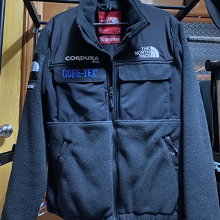 supreme north face denim jacket