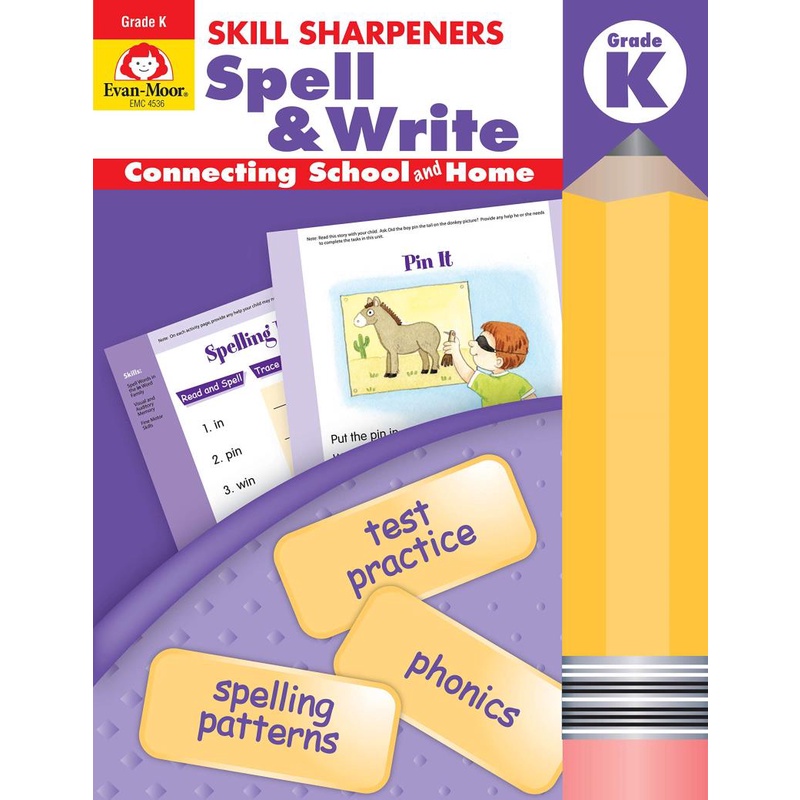 全新 Skill Sharpeners: Spell &amp; Write 拼讀與寫作教材 美語教材 英文拼讀