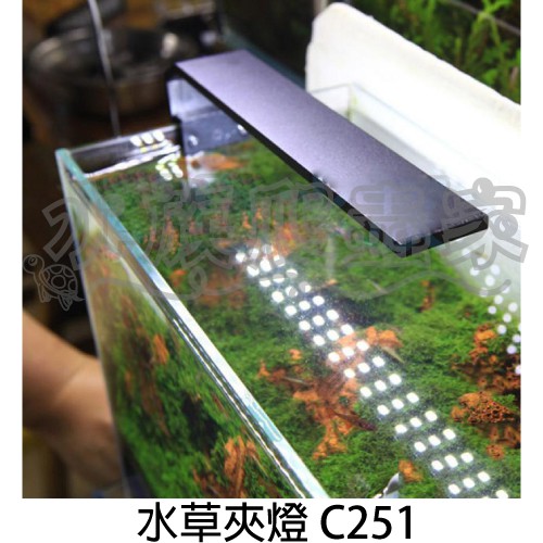 水族爬蟲家 千尋水草夾燈c251 25cm缸用27燈330 51 水景桌上型全光譜防水led 蝦皮購物