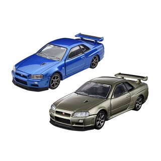 TOMICA 日本多美小汽車 日版 PREMIUM 日產GT-R V-SPECⅡ 1/43 普通版+初回版(酷比樂)