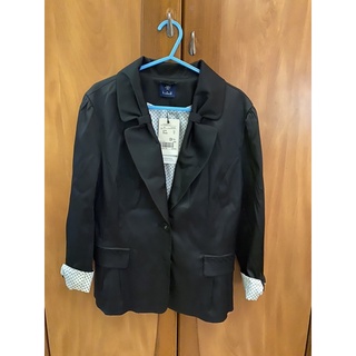 黑色西裝外套 合身 質感 專櫃外套