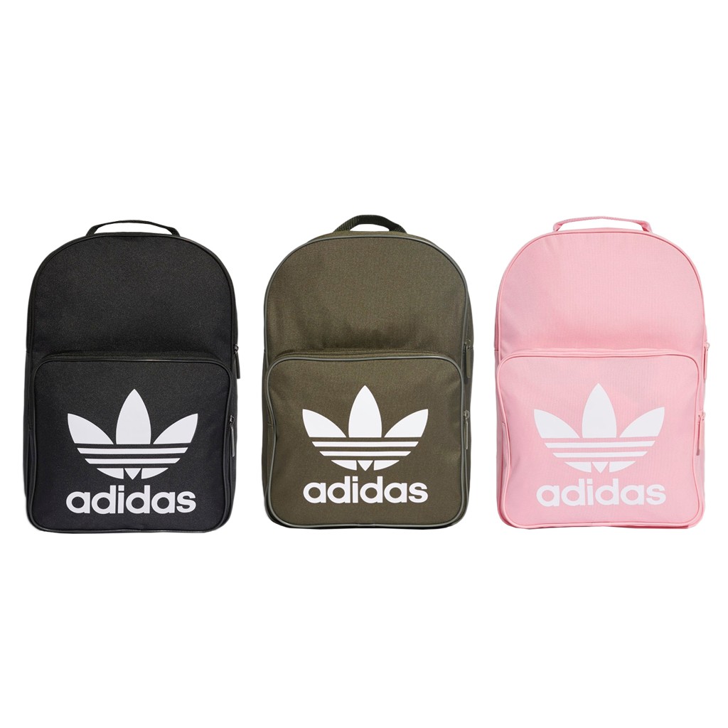 【Haha shop】ADIDAS ORIGINALS BACKPACK BP 粉色 墨綠 黑色 三葉草 後背包