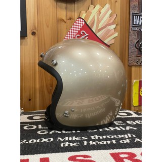 （l LOVE樂多) GALLOP Kustom Kulture 復古半罩安全帽 素色3/4安全帽 鈦金