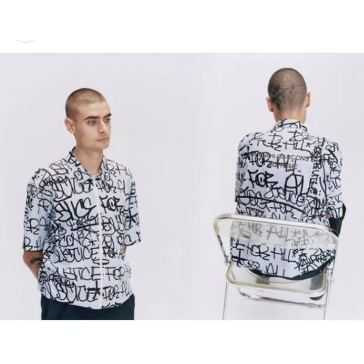 comme de garcon supreme shirt