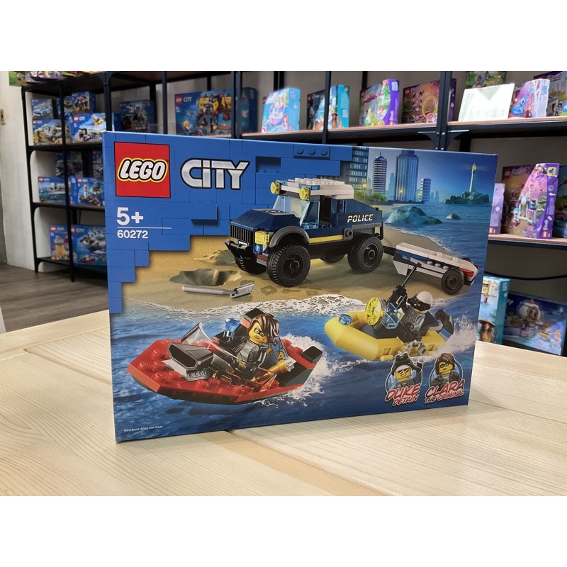 [楓哲玩具屋] LEGO 樂高 警察船隻運輸60272