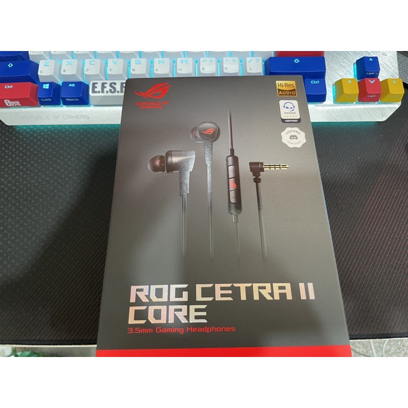 ROG Cetra II Core 入耳式電競耳機 九成新