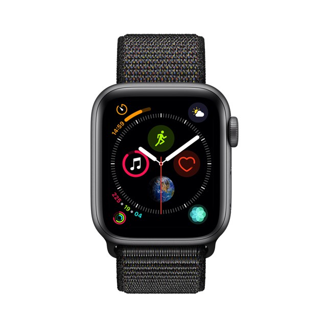 🔥【現貨】【全新未拆封】Apple Watch S4 GPS 44mm 太空灰鋁金屬錶殼搭黑色運動型錶環