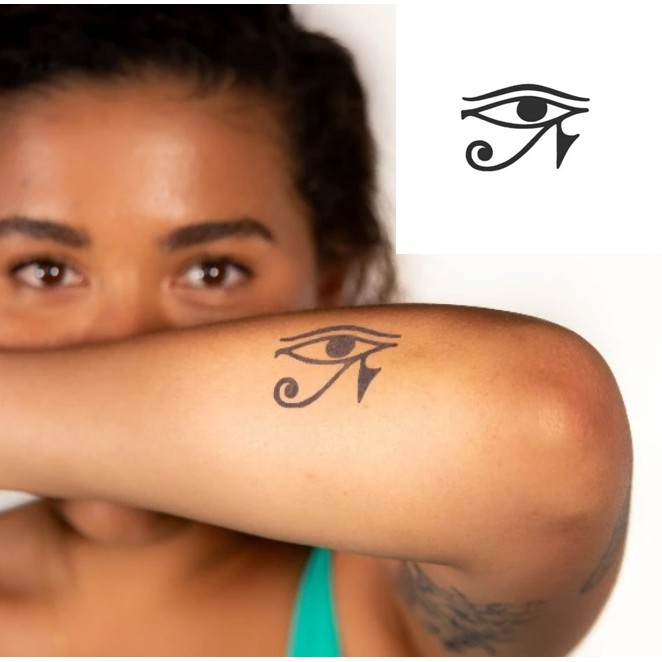 荷鲁斯之眼 (Eye of Horus) 紋身模版 半永久紋身 刺青 紋身果膠模板