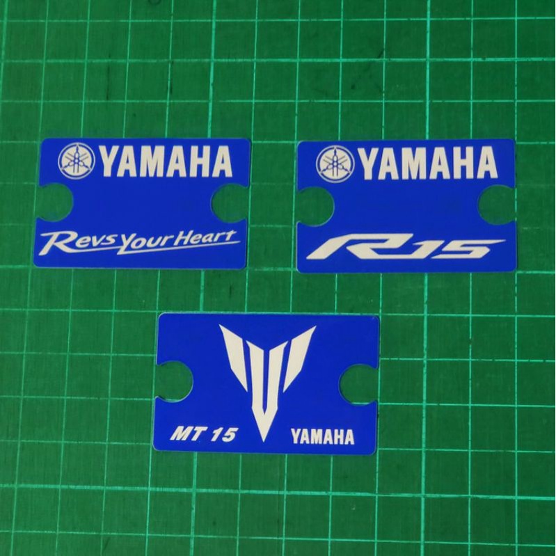 山葉 Yamaha 油杯蓋 鋁飾片 R15 v3 v4 MT15 FZ25 FZS 非貼紙 改裝 油壺蓋 客製化