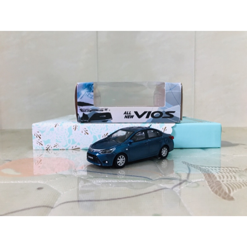 1/43 Toyota Vios 原廠精品絕版模型車 藍色
