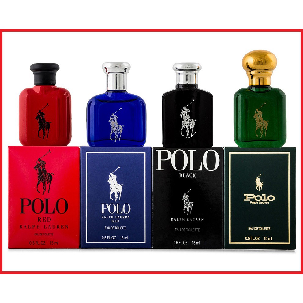 Polo Ralph Lauren 馬球男性淡香水 15ML 紅色 /藍色 /黑色 /綠馬球 / 極限紅